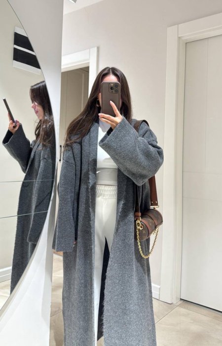 جكيت صوف طويل